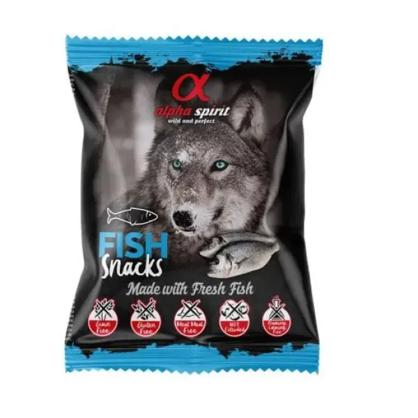 alpha spirit Dog Snack gewürfelt Fisch 50g